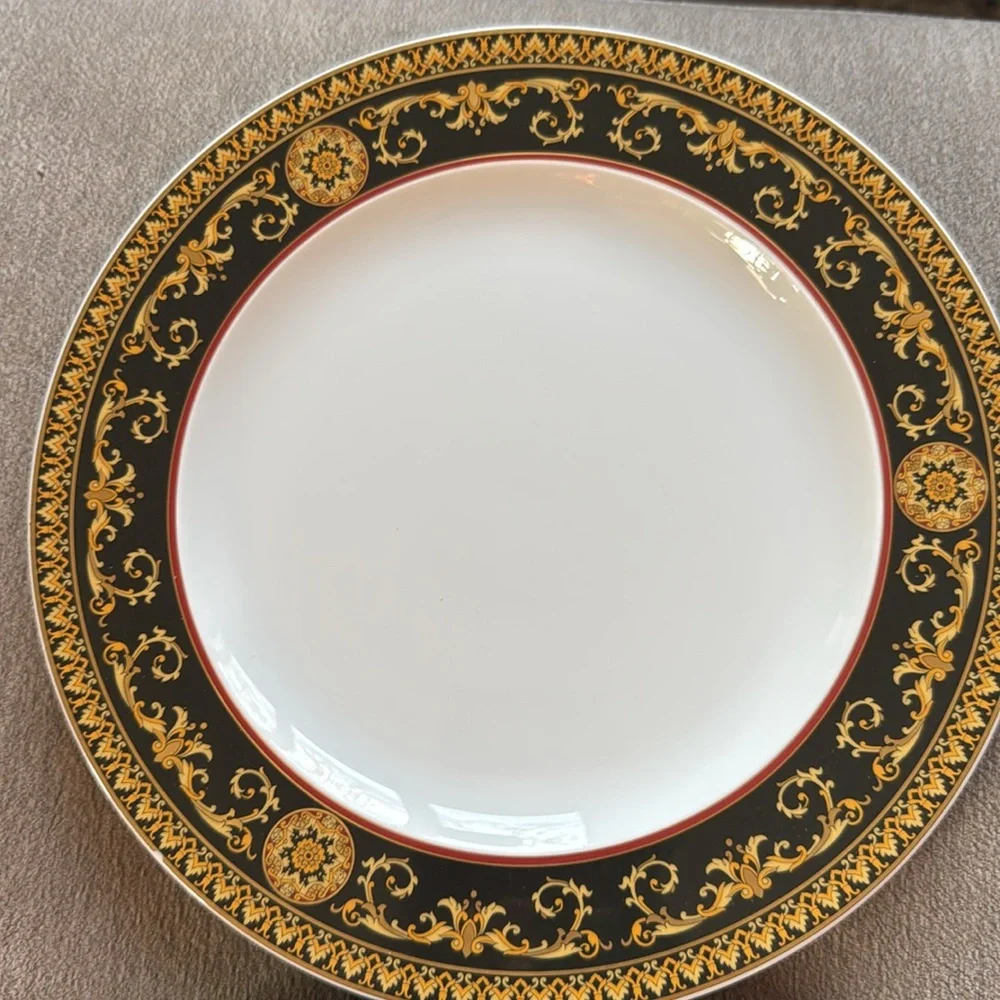 Versace Rosenthal Medusa dinner plate set 4